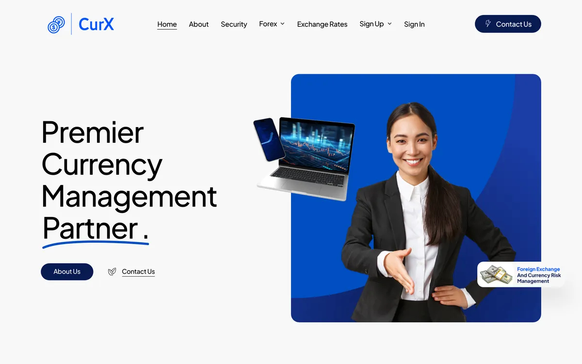 CurX homepage